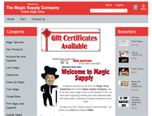 Tablet Screenshot of magicsupply.com